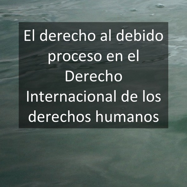 El derecho al debido proceso en el Derecho Internacional de los derechos humanos